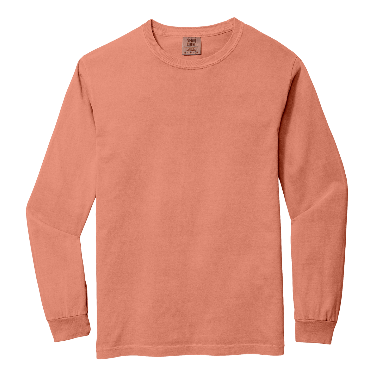 C6014 Comfort Colors Heavyweight Long-Sleeve T-Shirt – Garment-Dyed Custom Print Tee