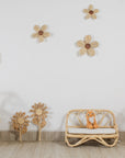 The Blooming Rattan Flower Stem – Handcrafted Boho Wall & Room Decor