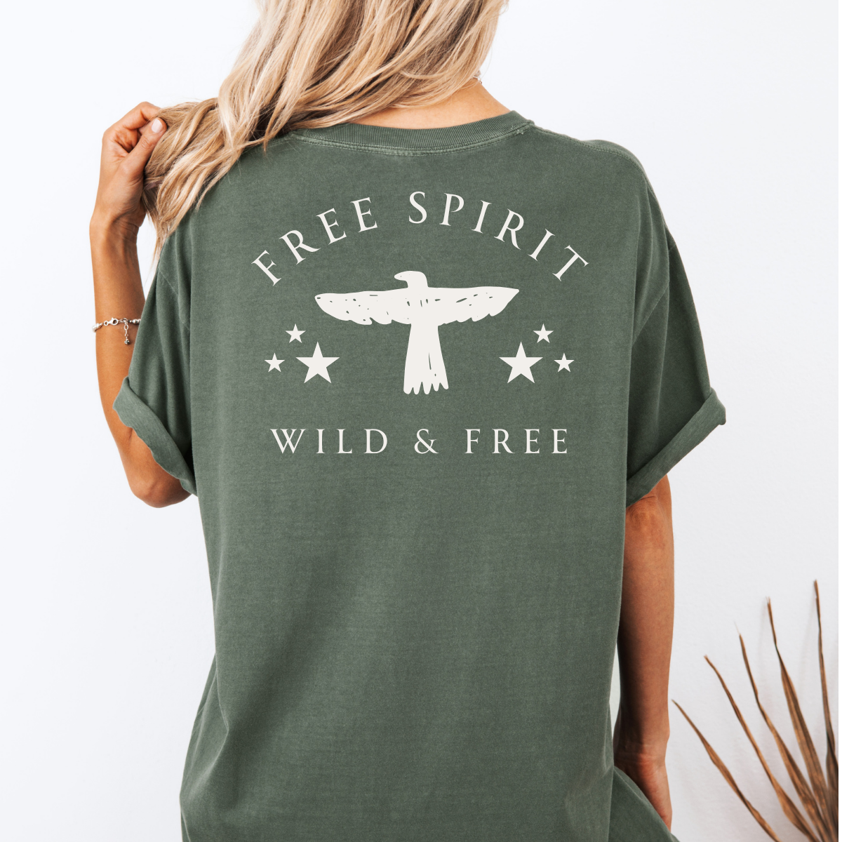 Free Spirit – Wild and Free Eagle Tee for Women | Graphic Shirt