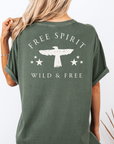 Free Spirit – Wild and Free Eagle Tee for Women | Graphic Shirt