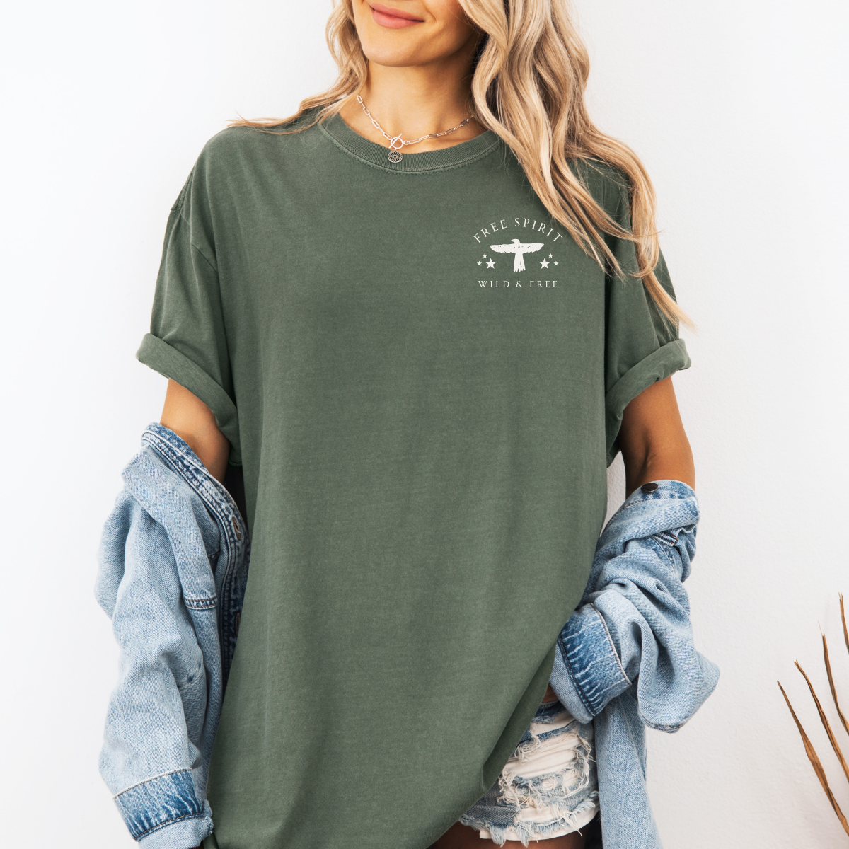 Free Spirit – Wild and Free Eagle Tee for Women | Graphic Shirt