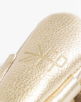 Newborn Platinum Knotted Bow Baby Shoe