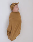 Mustard Bamboo Stretch Swaddle