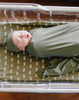 Olive Bamboo Newborn Knot Hat