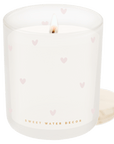 All Over Hearts Soy Candle - Tinted Glass Jar - 12 oz