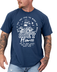 Obey Him – Mark 4:41 Men’s Christian T-Shirt