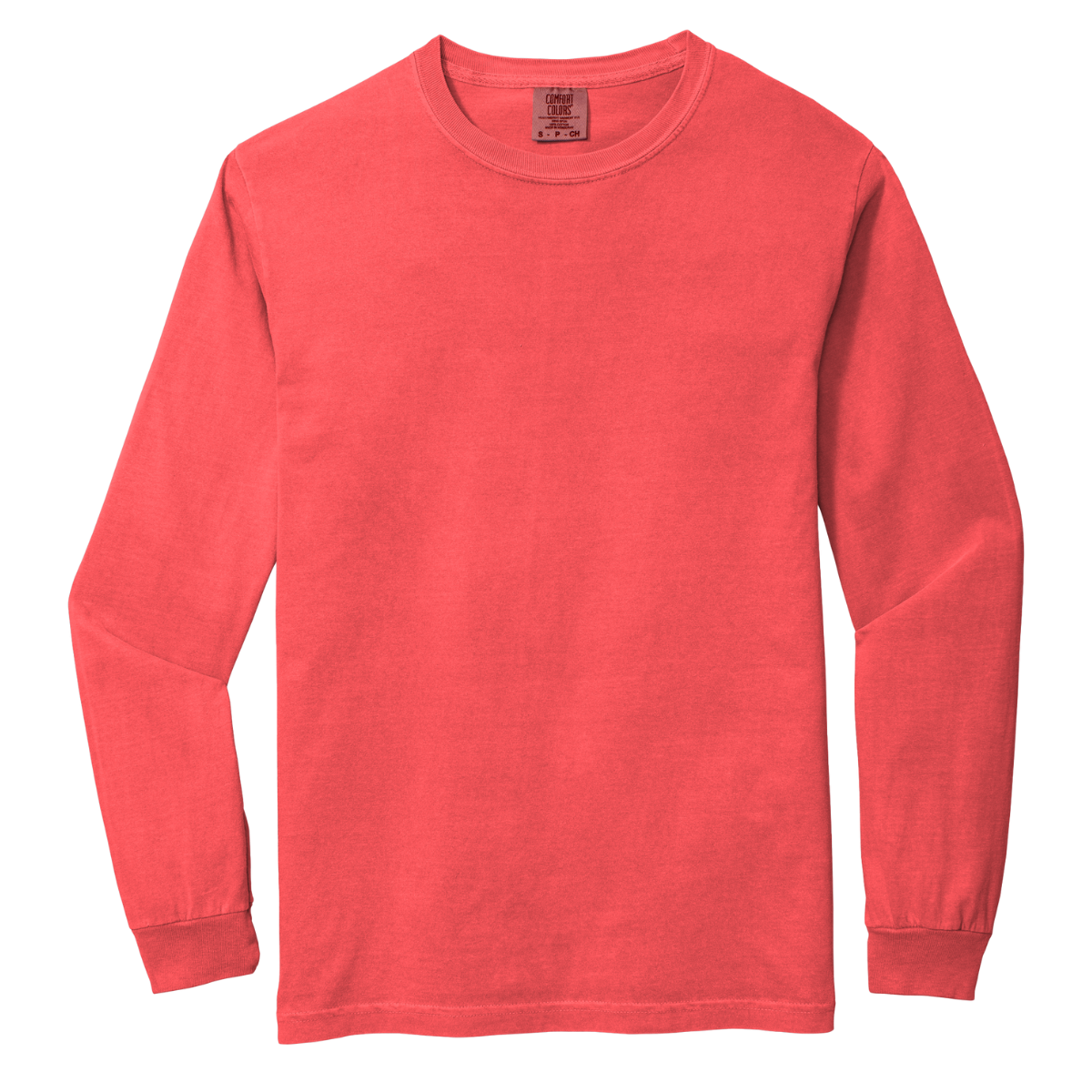 C6014 Comfort Colors Heavyweight Long-Sleeve T-Shirt – Garment-Dyed Custom Print Tee