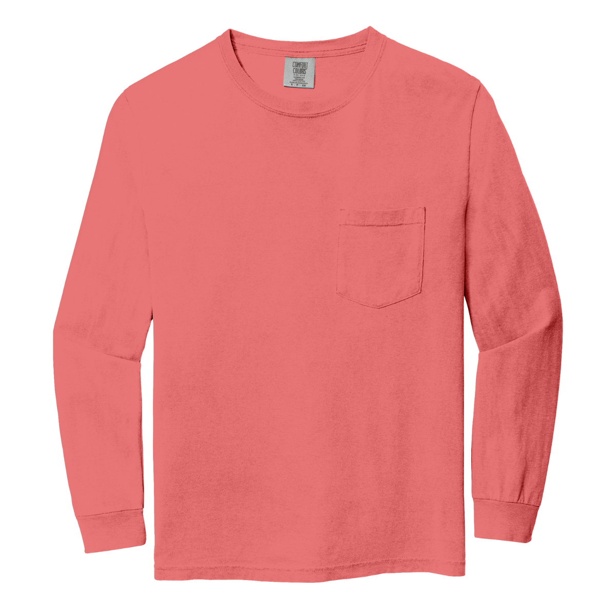 C4410 Comfort Colors® Custom Long-Sleeve Pocket Tee