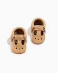 Newborn Weathered Brown Mary Jane Baby Shoe