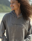 Not Sorry Jesus Is King Spire Grey Hoodie