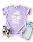 It Is Well With My Soul – Youth Christian Floral Cross T-Shirt