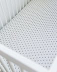 Cream Berry Muslin Crib Sheet