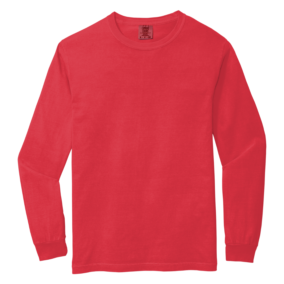 C6014 Comfort Colors Heavyweight Long-Sleeve T-Shirt – Garment-Dyed Custom Print Tee