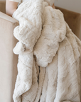 PATTERNED FAUX FUR THROW BLANKETS