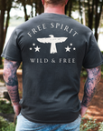 Free Spirit – Wild and Free Eagle Tee for Men | Graphic Shirt