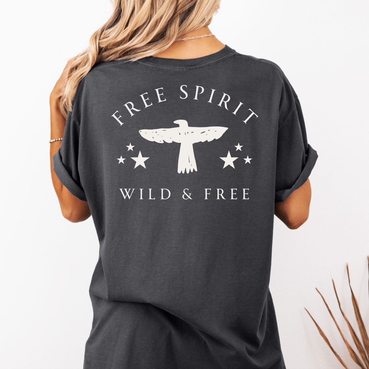 Free Spirit – Wild and Free Eagle Tee for Women | Graphic Shirt