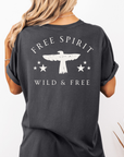Free Spirit – Wild and Free Eagle Tee for Women | Graphic Shirt