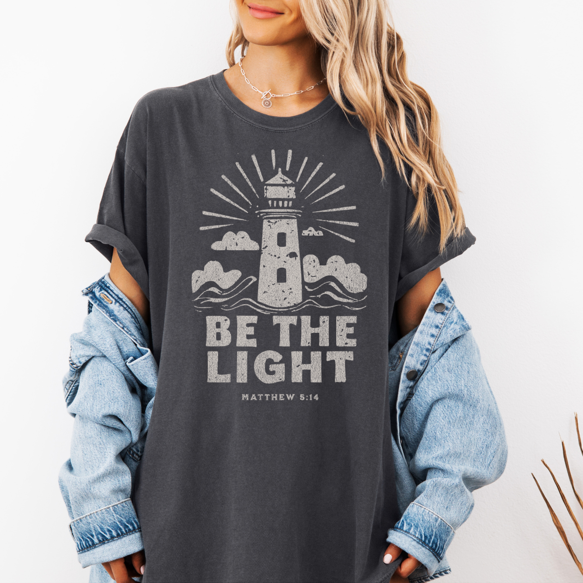 Be the Light – Matthew 5:14 Women’s Christian T-Shirt