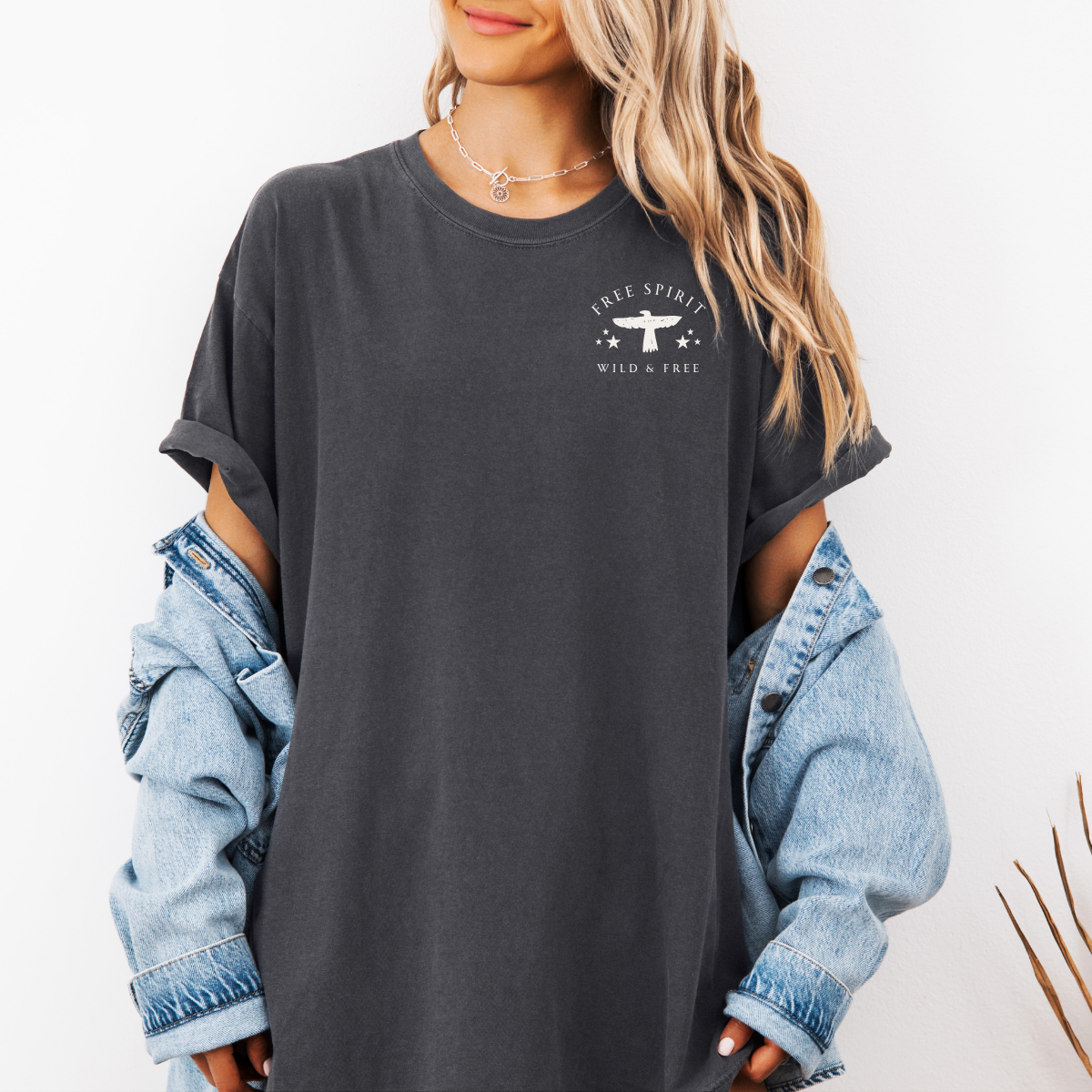 Free Spirit – Wild and Free Eagle Tee for Women | Graphic Shirt