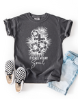 It Is Well With My Soul – Youth Christian Floral Cross T-Shirt