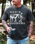 God’s Country Horse Tee – Men’s Christian Western T-Shirt