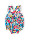 Petal Paradise Ruffle Cross Back Romper