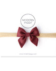 Garnet | Mini Piggy Bow