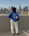 Pray for Los Angeles Blue Long Sleeve Heavyweight Tee
