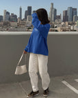 Pray for Los Angeles Blue Long Sleeve Heavyweight Tee