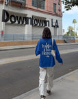 Pray for Los Angeles Blue Long Sleeve Heavyweight Tee