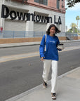Pray for Los Angeles Blue Long Sleeve Heavyweight Tee