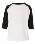 3330 Rabbit Skins Custom Toddler Baseball Fine Jersey Three Quarter Sleeve Tee | Custom Toddler Raglan T Shirt