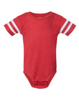 4437 Rabbit Skins Custom Infant Football Fine Jersey Bodysuit | Custom Infant Football Bodysuit