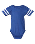 4437 Rabbit Skins Custom Infant Football Fine Jersey Bodysuit | Custom Infant Football Bodysuit