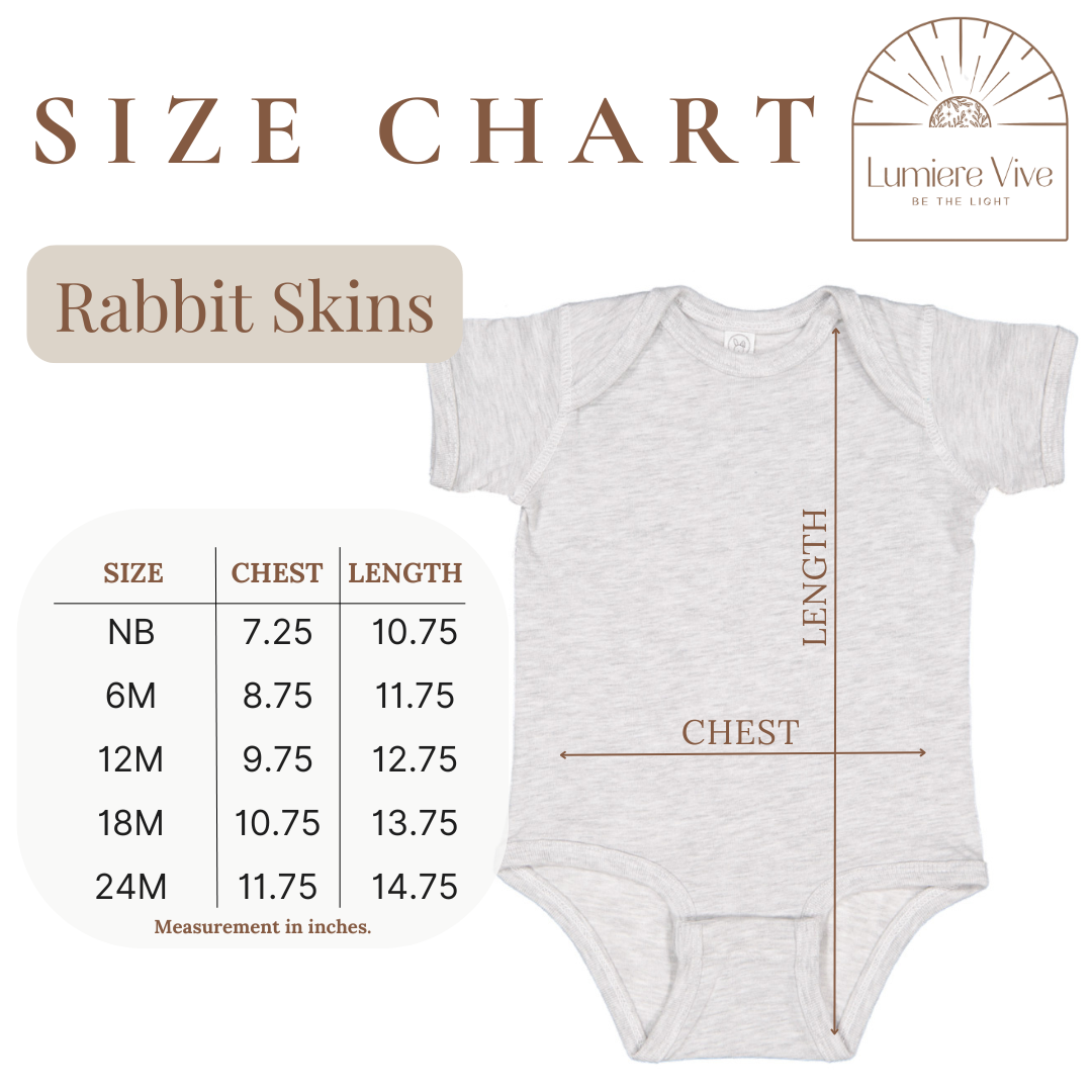 4424 Rabbit Skins® Baby Bodysuit – Blank for Custom