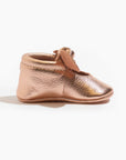Rose Gold Knotted Bow Baby Shoe