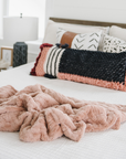 PATTERNED FAUX FUR THROW BLANKETS