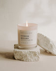 Stress Relief Soy Candle - White Jar - 11 oz