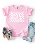 What a Friend We Have in Jesus – Youth Christian T-Shirt (Checkered Design)