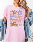 Made to Worship – Women’s Christian T-Shirt (Psalm, Floral Design)