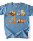 Construction Trucks & Tractors Vintage Youth Tee