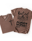 Rooted in Christ – Men’s Christian Back Graphic Tee