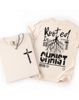 Rooted in Christ – Men’s Christian Back Graphic Tee