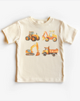 Construction Trucks & Tractors Vintage Youth Tee