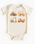 Construction Trucks & Tractors – Vintage Baby Bodysuit