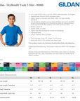 8000B Gildan Youth DryBlend® T-Shirt – Custom Print Performance Tee