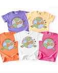 Praying for World Peace – Youth Neutral Christian T-Shirt with Earth & Peace Design
