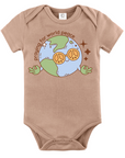 Praying for World Peace – Infant Christian Bodysuit with Earth & Peace Symbol
