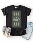 Rad Child – Youth Neutral T-Shirt with Green Lightning Bolt