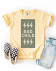 Rad Child – Youth Neutral T-Shirt with Green Lightning Bolt